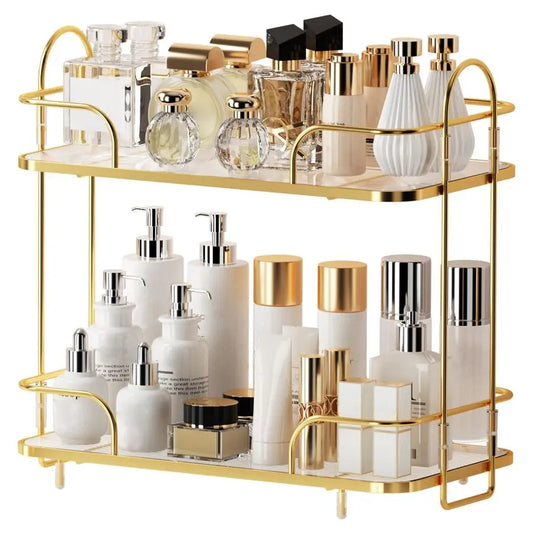 Tier Corner Bathroom Organizer For Cosmetics Skincare And Perfumes