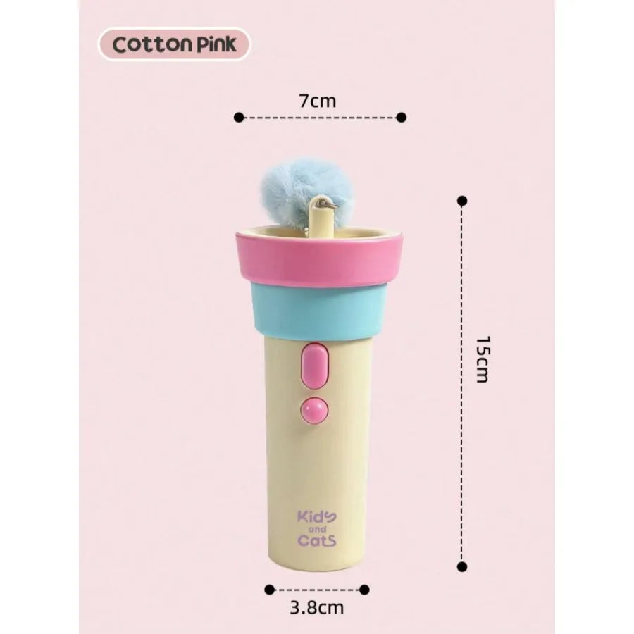 Interactive Automatic Cat Toy Wand With Pom Pom Balls