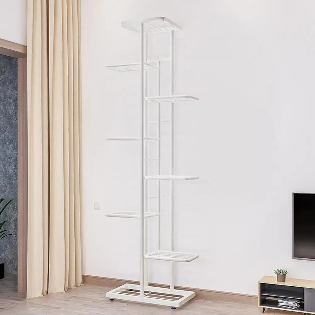 TWISTER.CK 8-Tier Metal Garden Plant Stand For Balcony Patio