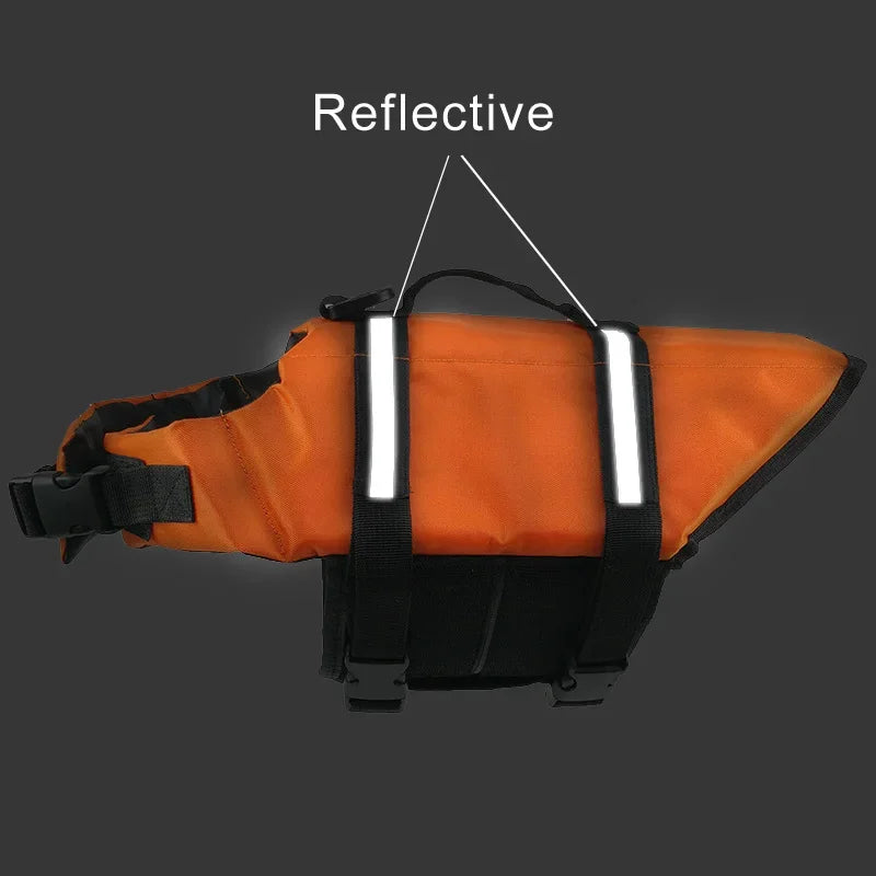 Moonbiffy Dog Life Vest Jacket Reflective Safety Swimming Suit