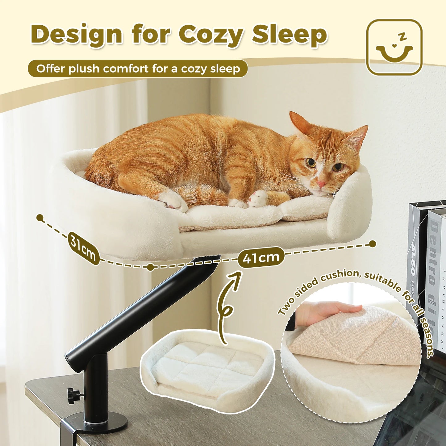PAWZ Road Cat Desk Bed 360 Rotatable Desk Stand Premium