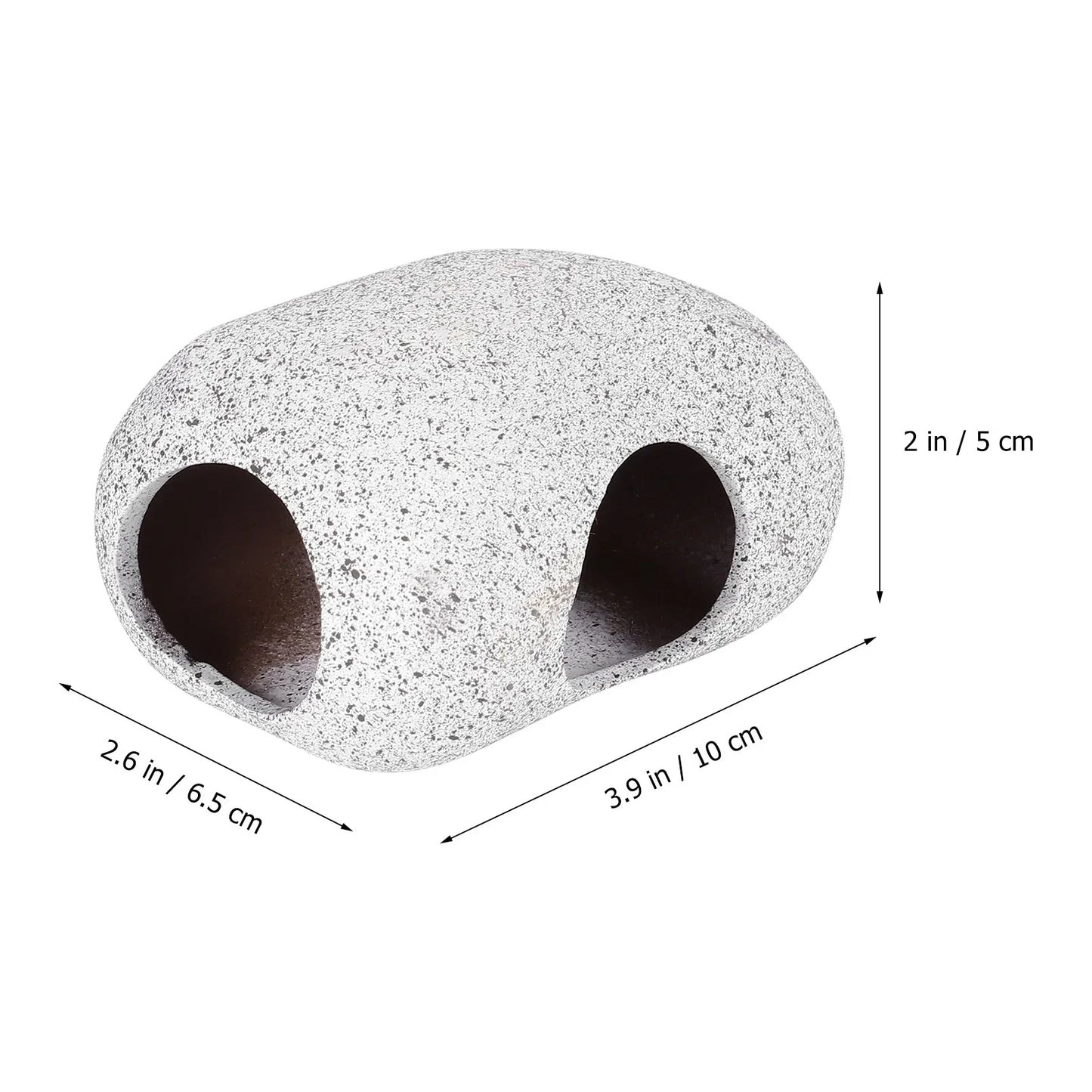 Ceramic Shrimp Cave Aquarium Ornament Hideaway Tank Decor