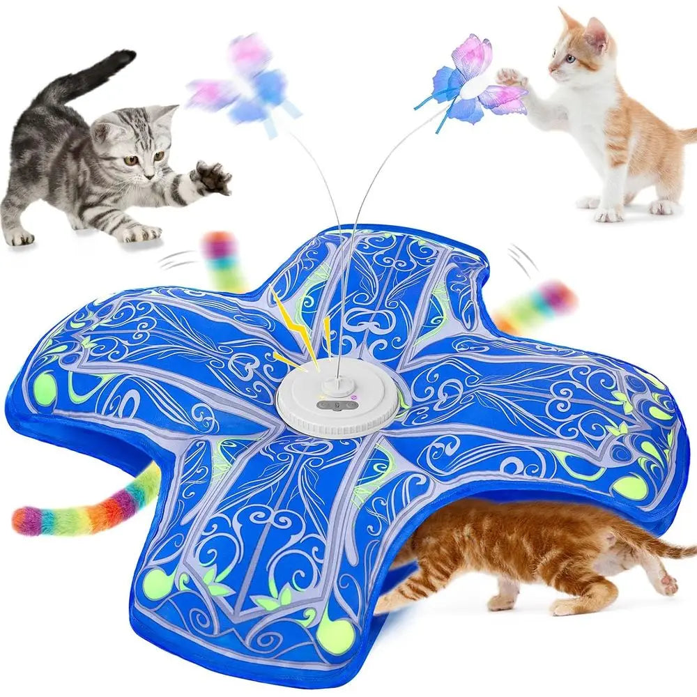 Interactive Indoor Cat Toy Rechargeable Touch And Seek Kitten Toys