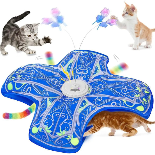 Interactive Indoor Cat Toy Rechargeable Touch And Seek Kitten Toys
