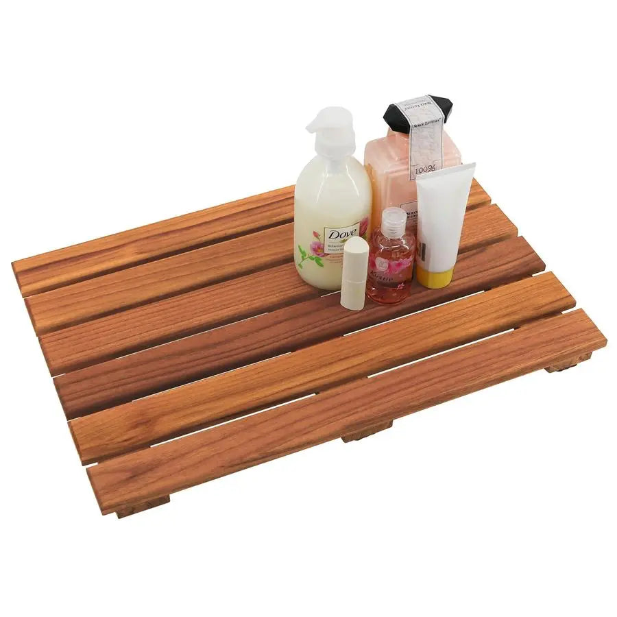 Teak Shower Mat Non Slip Bath Mat Luxury Spa Wooden