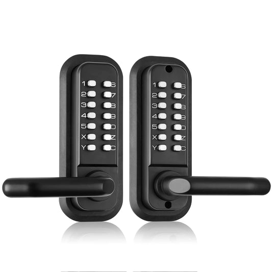 Mechanical Keyless Entry Door Lock Single And Double Sided 14 Digit Keypad