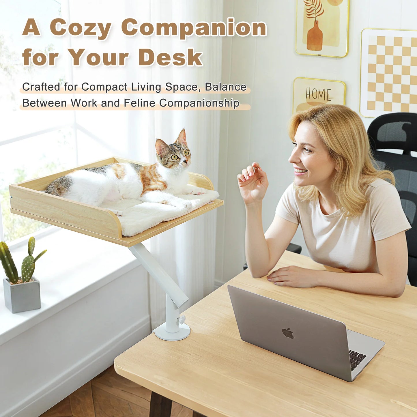 PAWZ Road Cat Desk Bed 360 Rotatable Desk Stand Premium