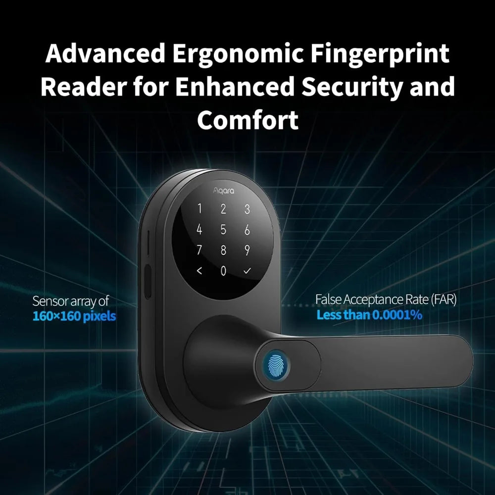 Kankeirr U300 Smart Lock Biometric Keyless Door Lock With Apple Home Keys