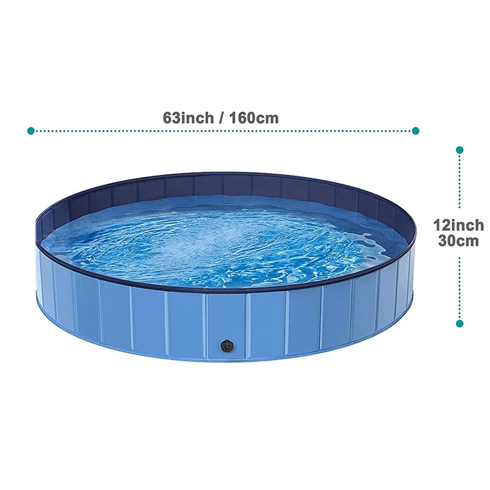 PETRAVEL Dog Portable Swimming Pool For Large Pets Durable Tub