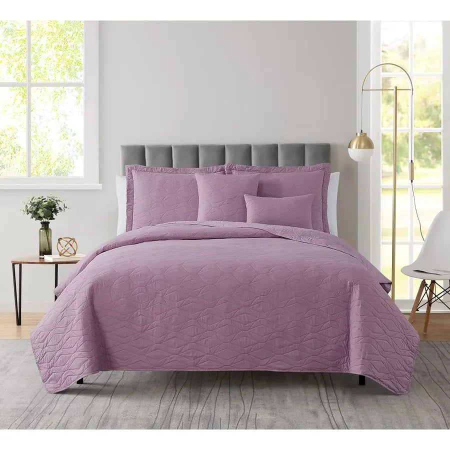 Pinsonic Weave All Season Lightweight Quilt Set with Pillow