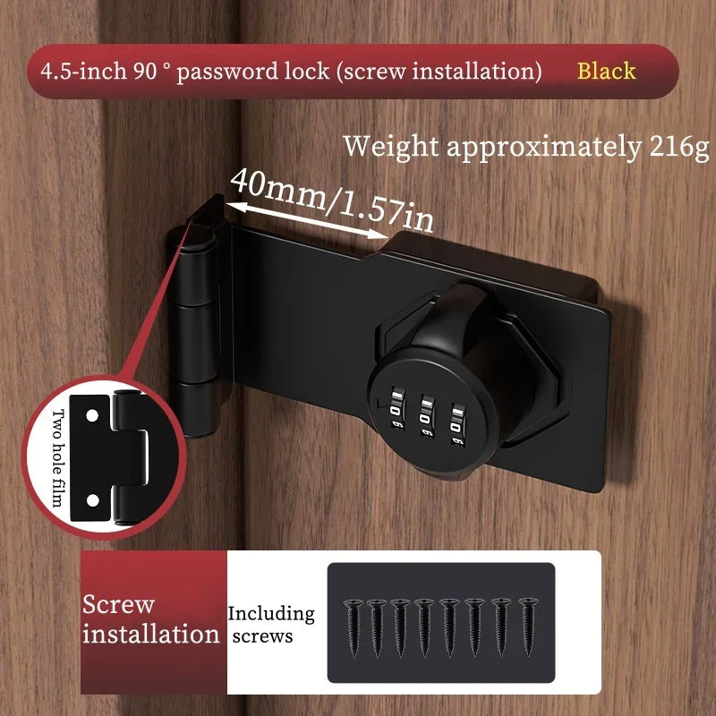 Cabinet Password Hasp Locks With Combination