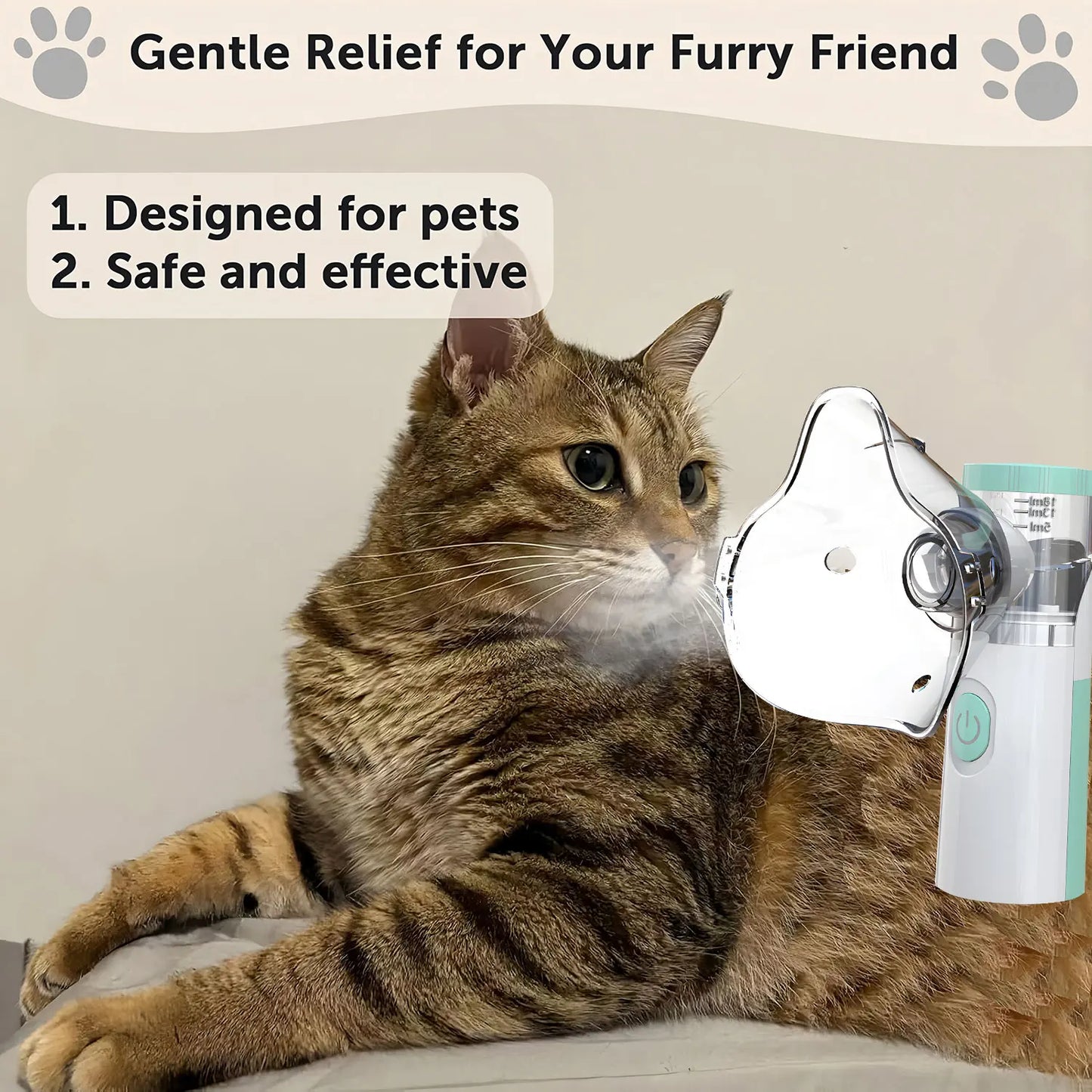 Pet Portable Nebulizer For Animals Silent Inhaler Medical Grade