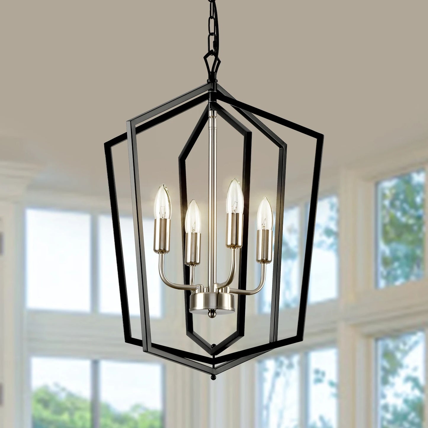 LovingC Four Light Luxury Chandeliers Farmhouse Pendant Lighting