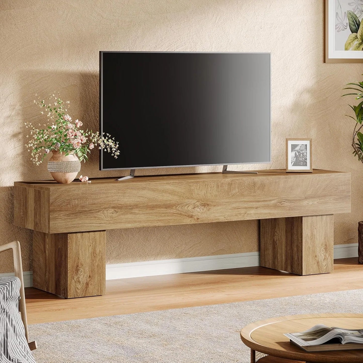 Little Tree Farmhouse TV Stand and Entertainment Center