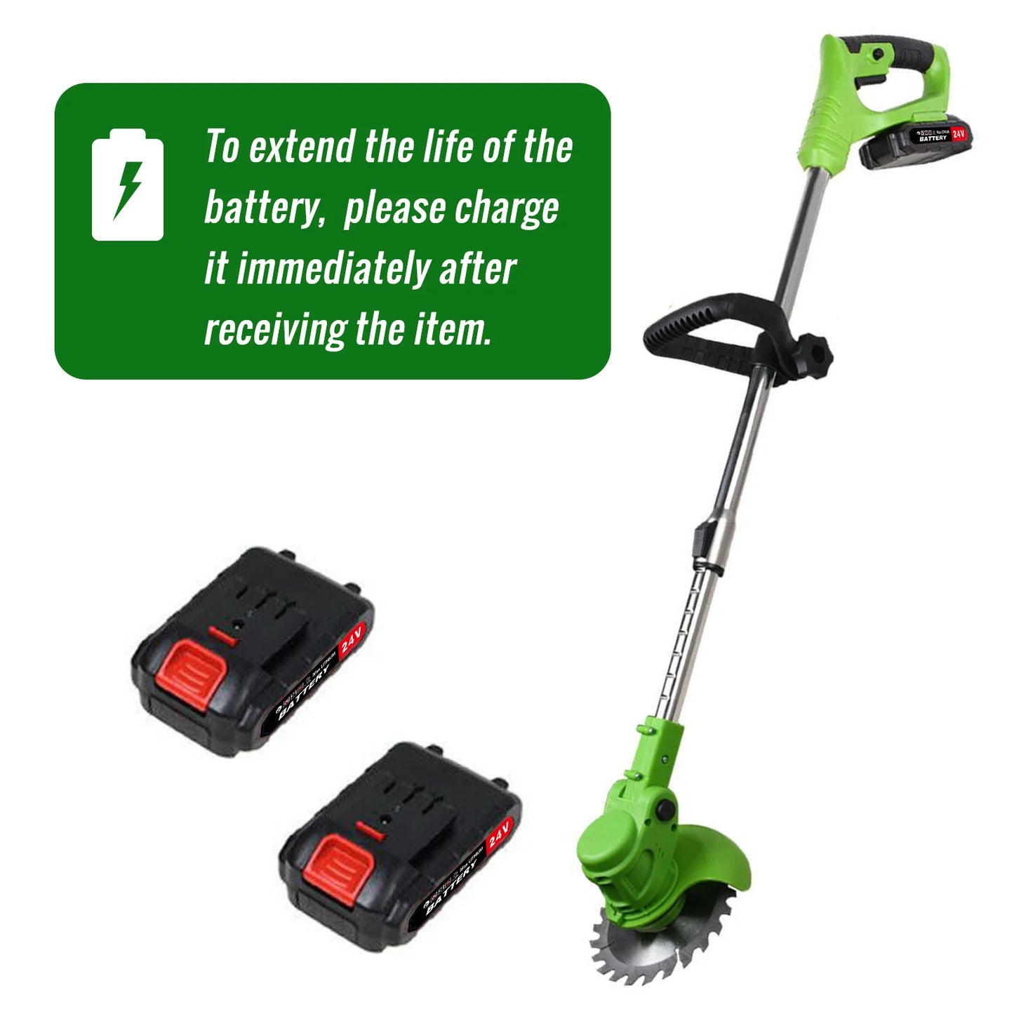 Cordless Two In One Electric Weed Trimmer And Grass Cutter