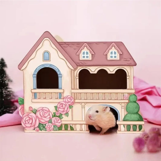 Petkit Rose Manor Wooden Hamster House For Small Animals