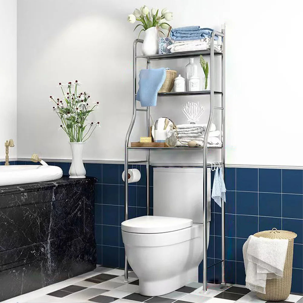 Studyset Over Toilet Storage Shelf 2 Tier Freestanding Bathroom Organizer