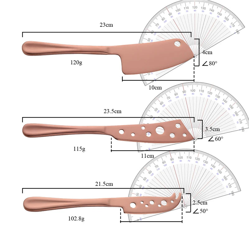 Bisda 3Piece Cheese Tool Set Stainless Steel For Kitchen