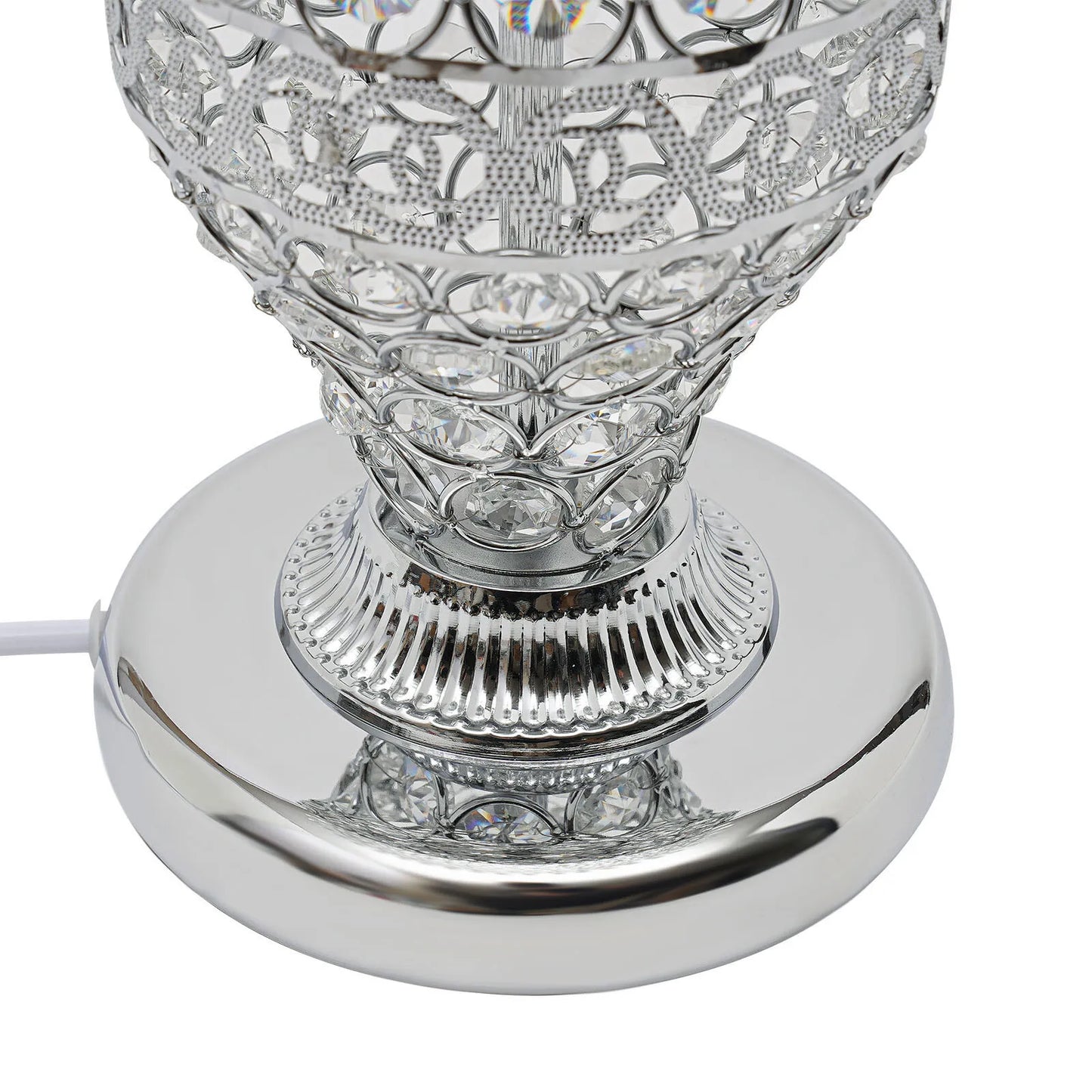 Crystal Table Lamp With Hanging Drops E27 For Modern Living Rooms