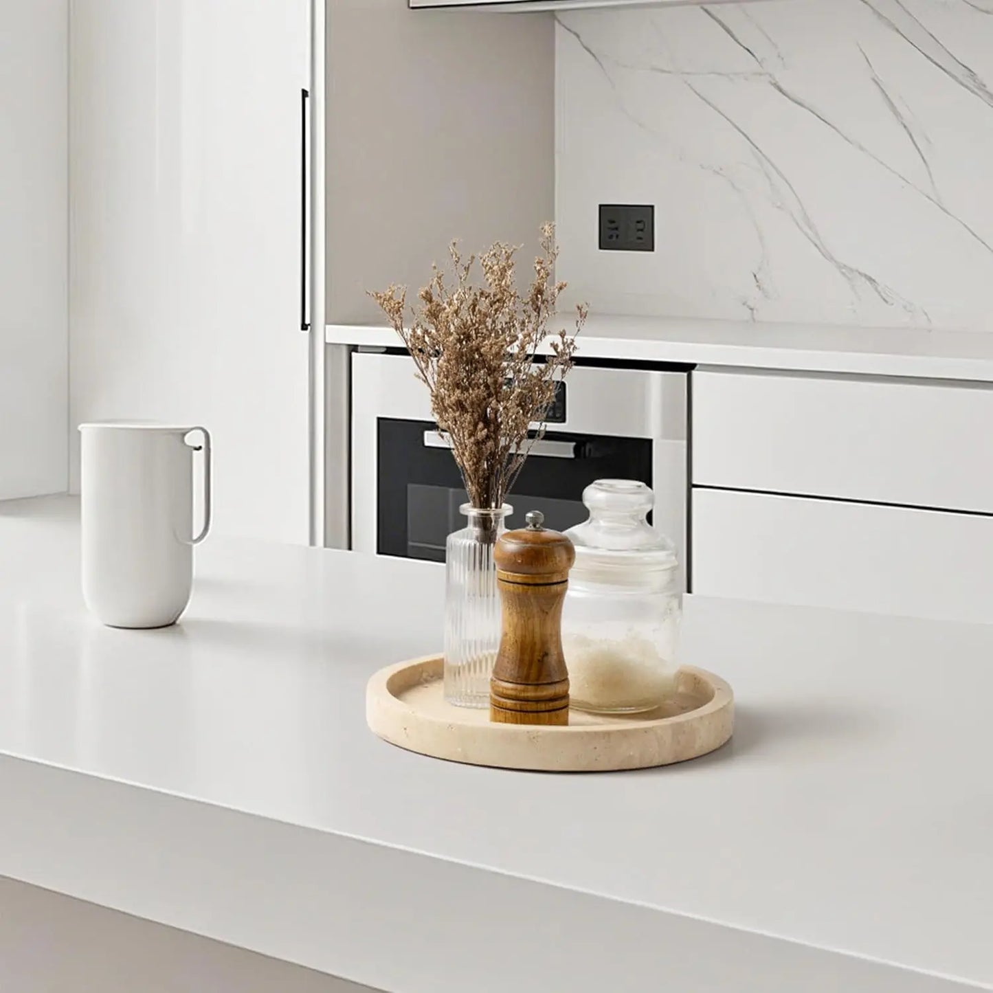 Natural Marble Vanity Tray for Jewelry and Perfume
