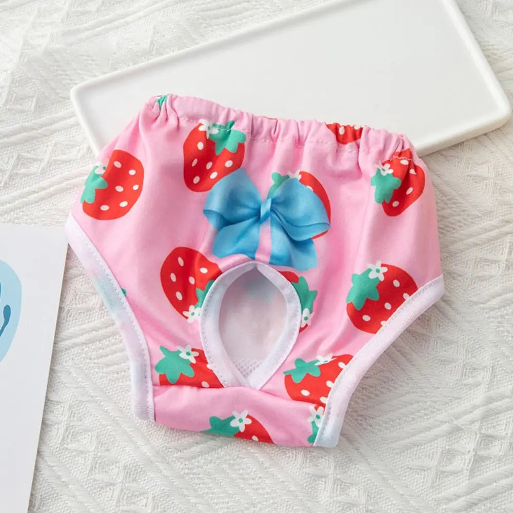 Washable Dog Menstrual Diaper Leakproof Cartoon Print