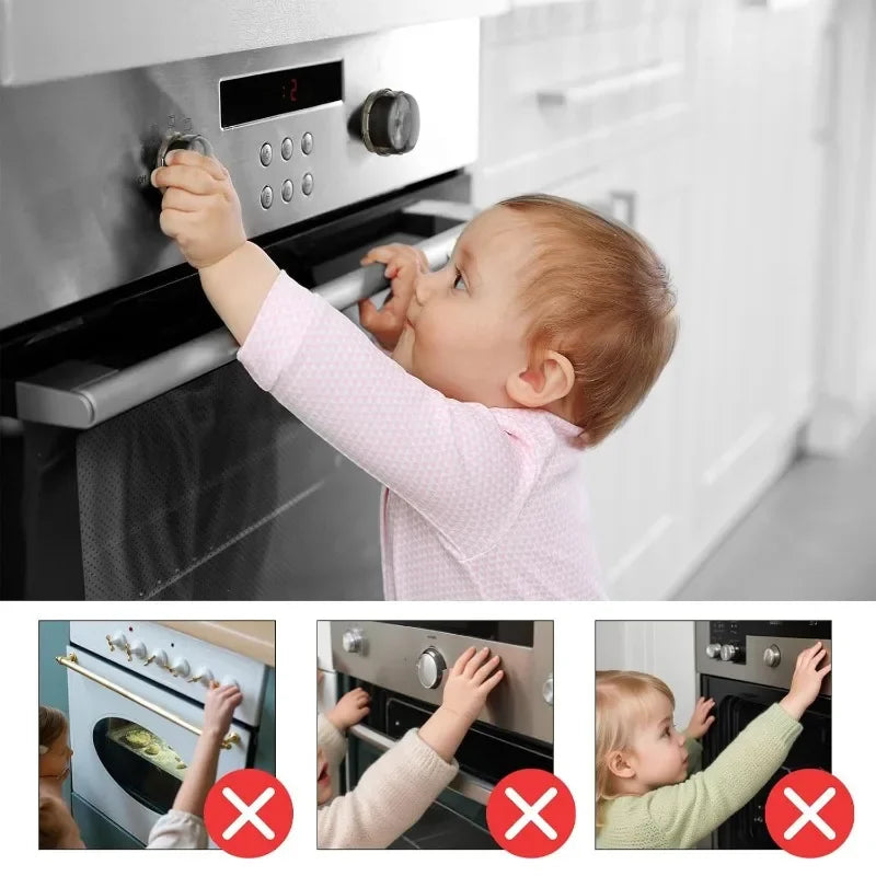 Stove Knob Covers for Child Safety Guards Universal Oven Locks