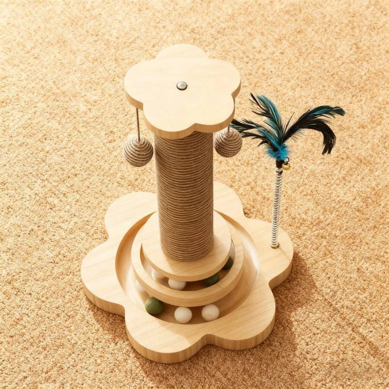 Cat Scratching Board And Climbing Frame Durable Multifunctional