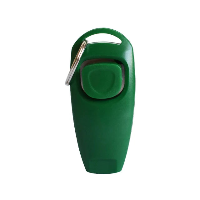 2 In 1 Dog Training Clicker And Whistle With Key Ring