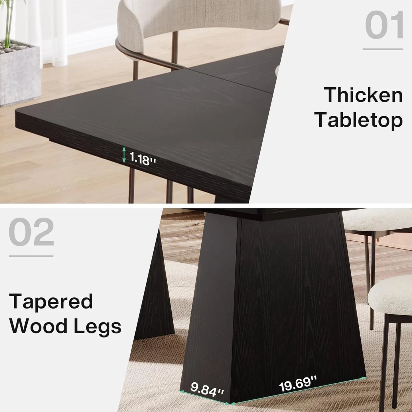 Little Tree Modern Dining Table For Four To Six People