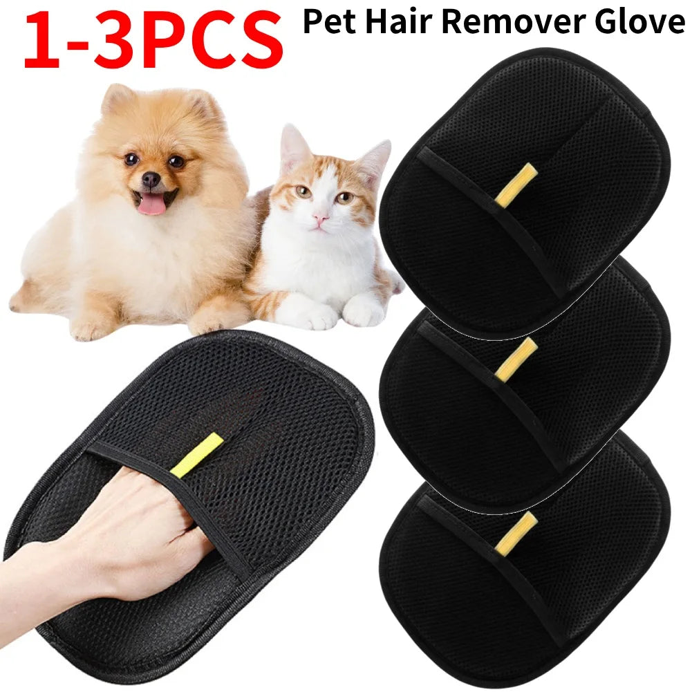 APWIKOGERH Deshedding Pet Grooming Gloves For Dog Cat Rabbit