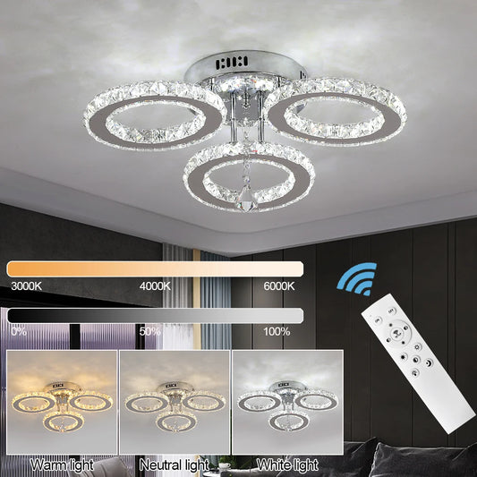 GreeLustr Crystal Pendant Ceiling Light Chandelier