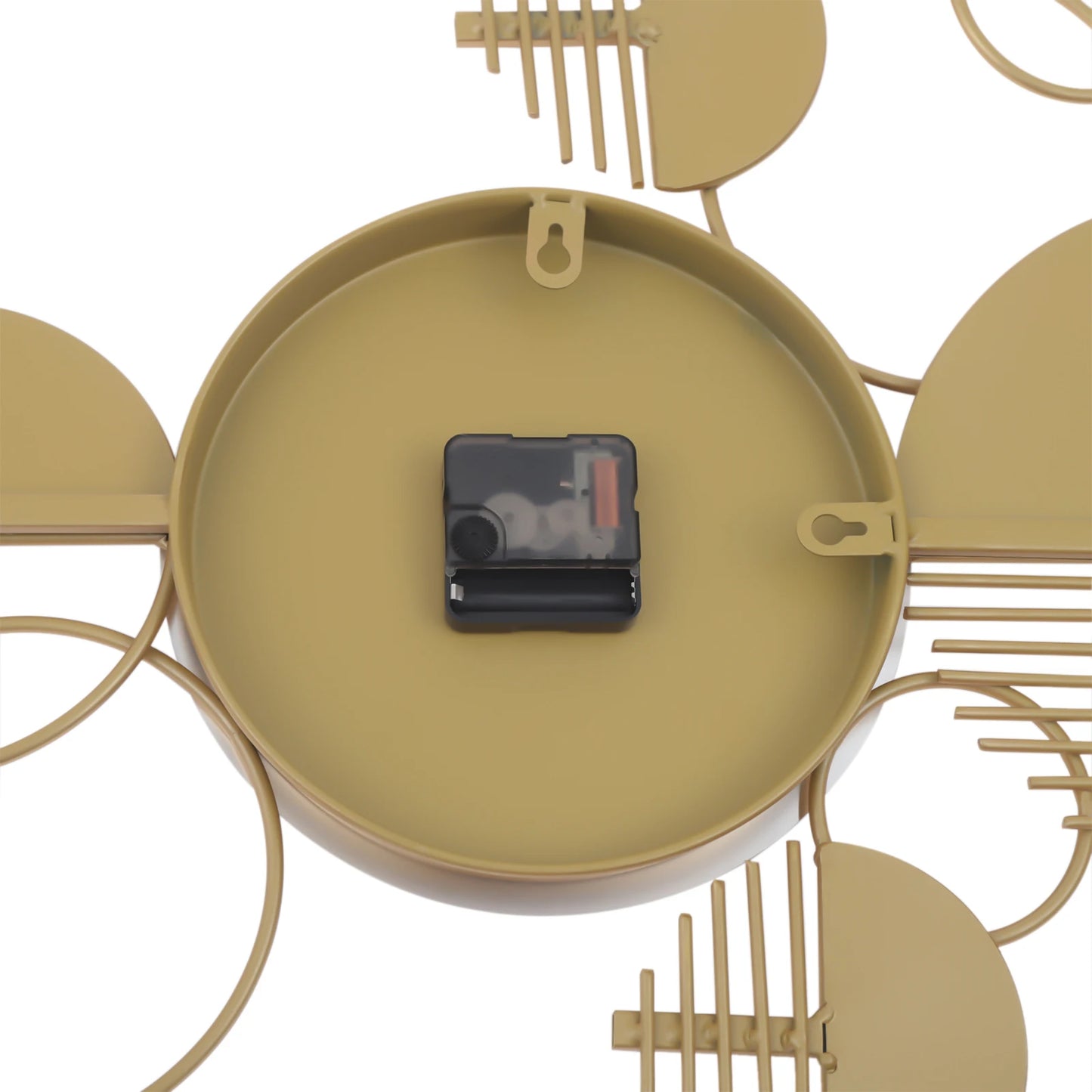 Creative Modern Metal Wall Clock Battery Operated Silent Minimalist