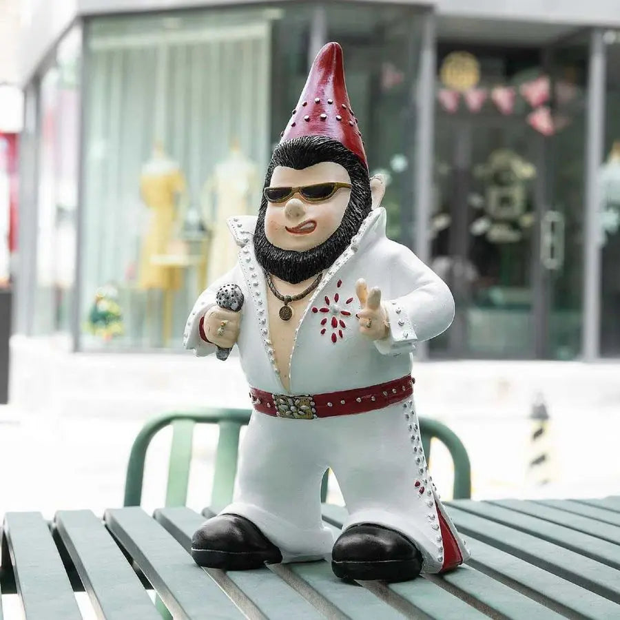 Gnome Garden Statue Outdoor Resin Dwarf Figurine For Patio Decor