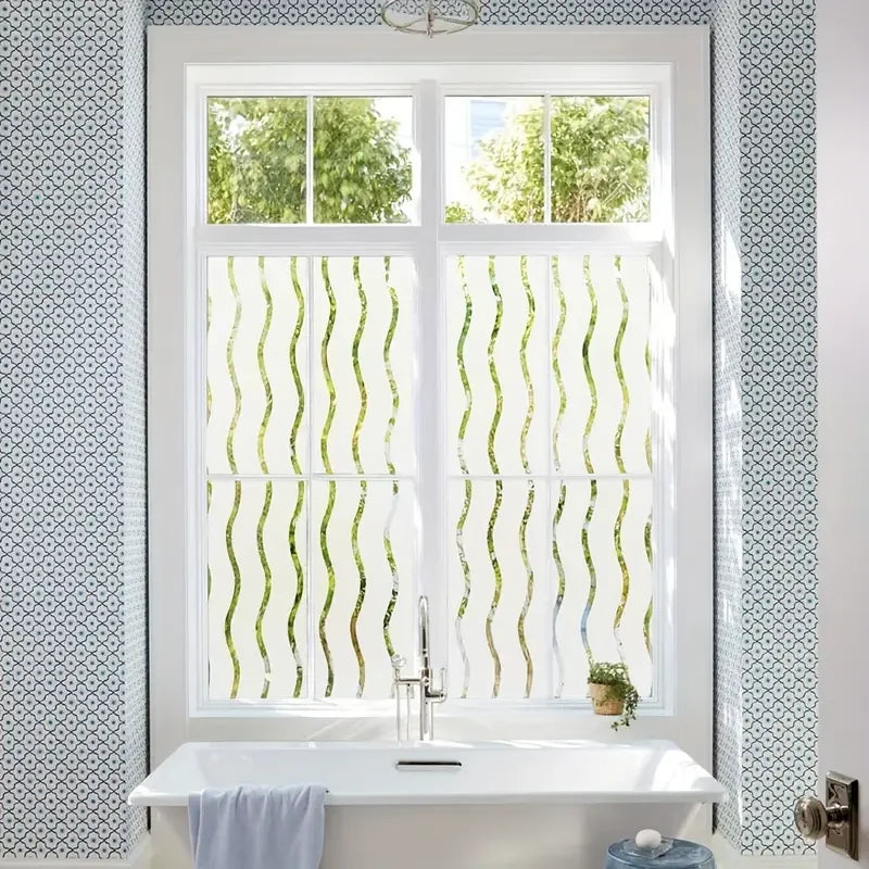 Window Privacy Film Frosted Glass Static Cling PVC For Home