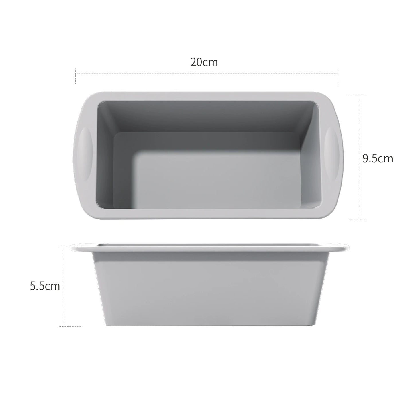 Food Grade Silicone Baking Molds Nonstick Rectangular Cake Pans
