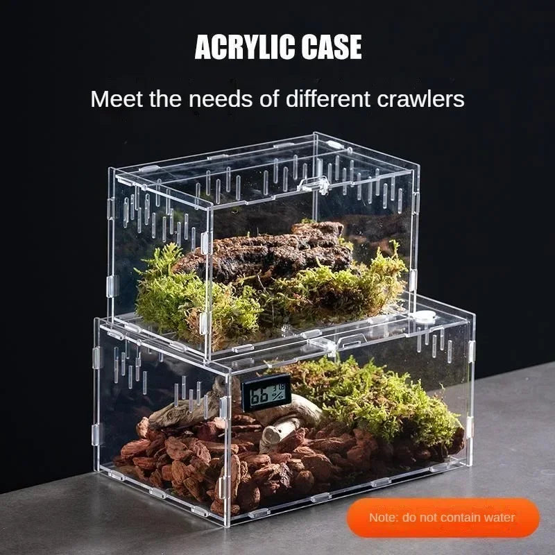 Acrylic Reptile Terrarium Breeding Box Enclosure For Pets