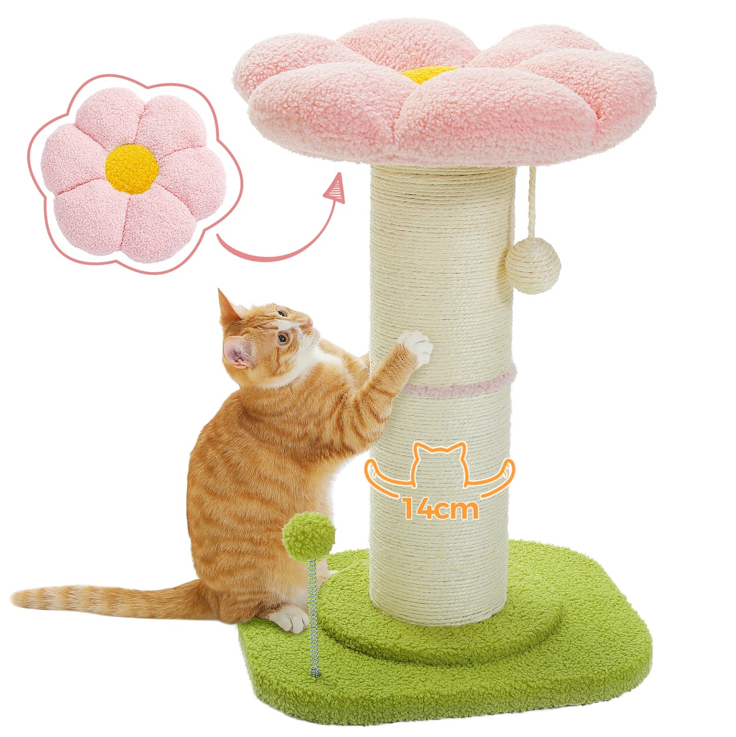 PAWZ Road Flower Cat Tree Scratching Post For Indoor Use