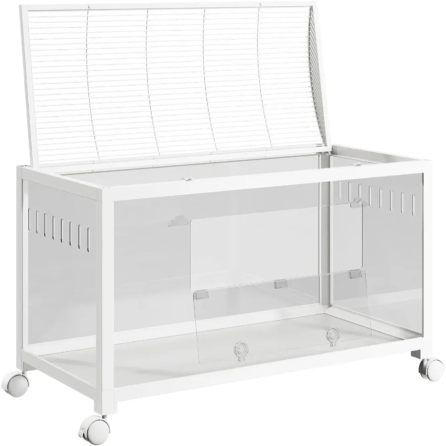 NONECN Hamster Enclosure With 360 Viewing Acrylic Sides