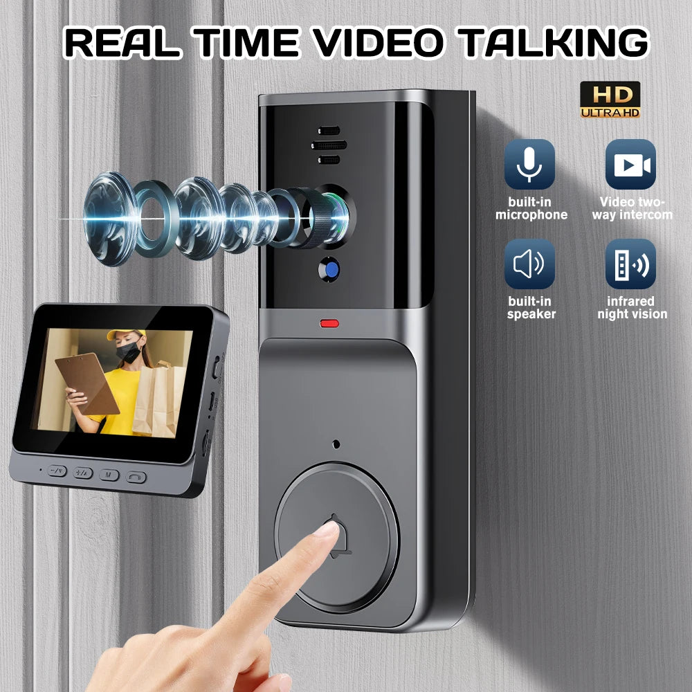 KEPEAK Wireless Video Intercom Doorbell HD Night Vision