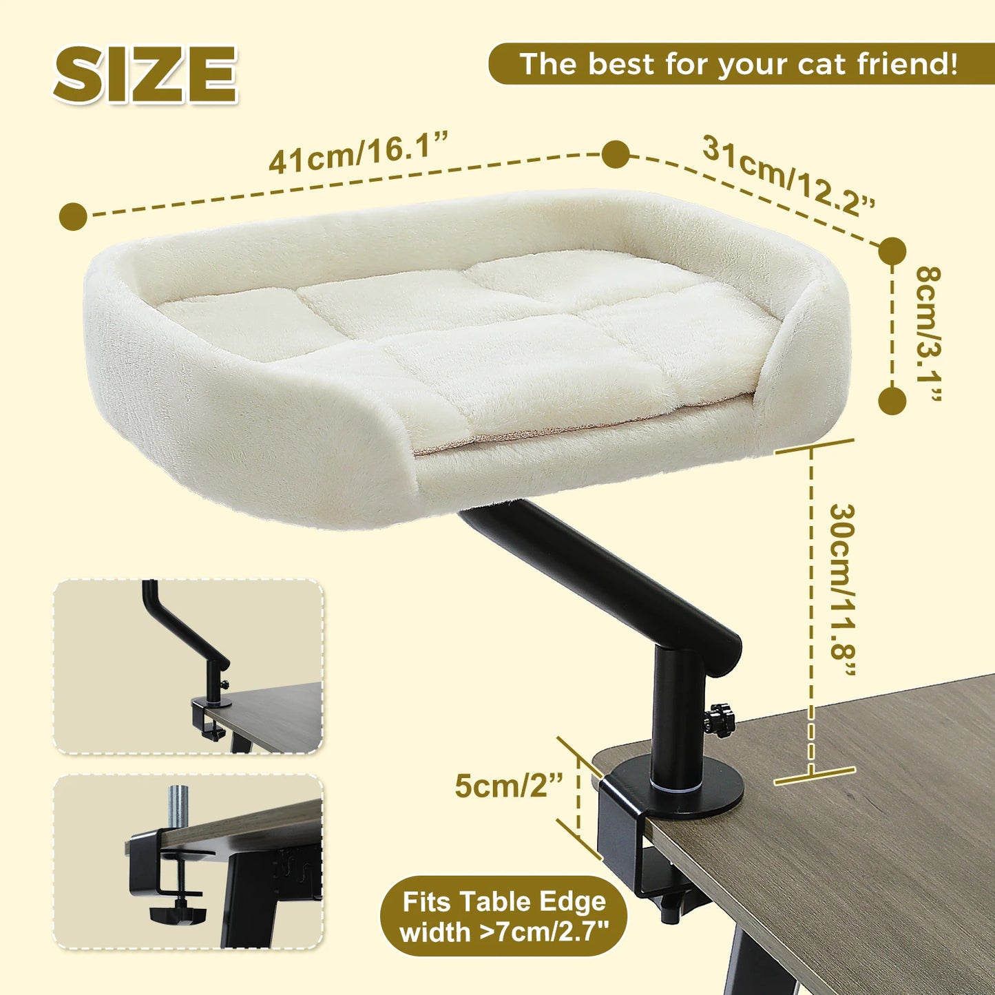 PAWZ Road Cat Desk Bed 360 Rotatable Desk Stand Premium