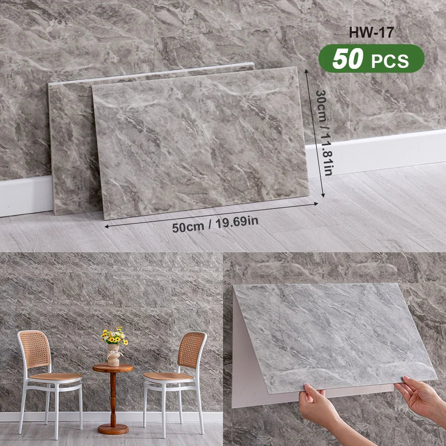 3D Self Adhesive Wall Tiles For Indoor Spaces Decor