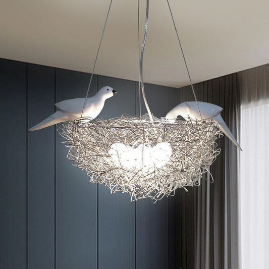 Bird Nest LED Chandelier 25W 4000K Ceiling Light Living Room