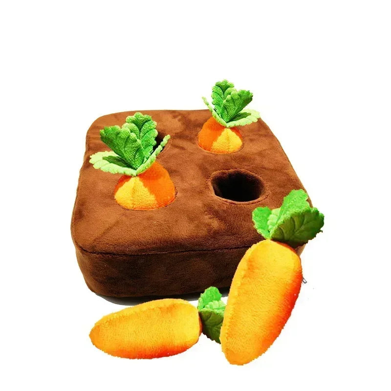 Innovative Dog Snuffle Mat Plush Carrot Toy For Interactive Play