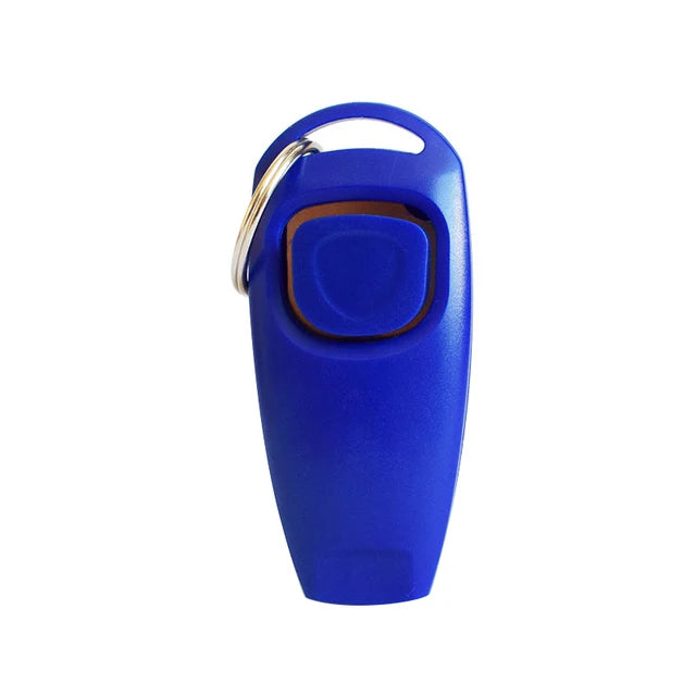 2 In 1 Dog Training Clicker And Whistle With Key Ring