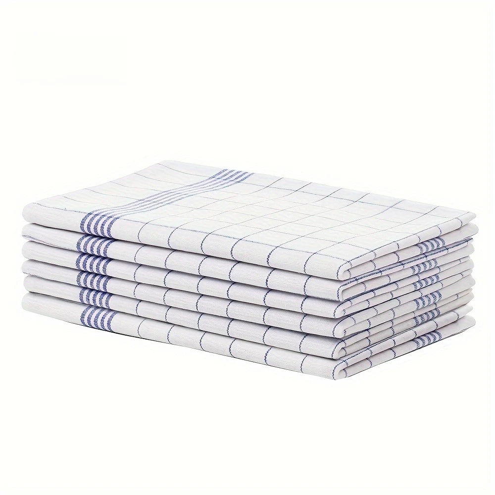 Classic Plaid Dish Towel Scouring Pad Polyester Cloth