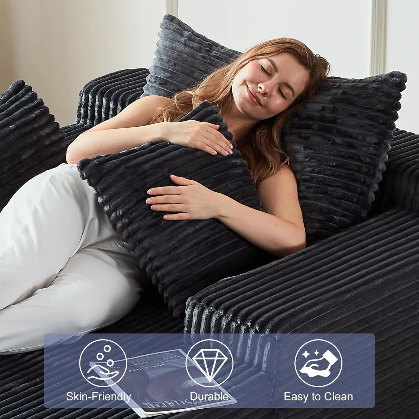 Corduroy Chaise Lounge Sofa Bed Sleeper Chair