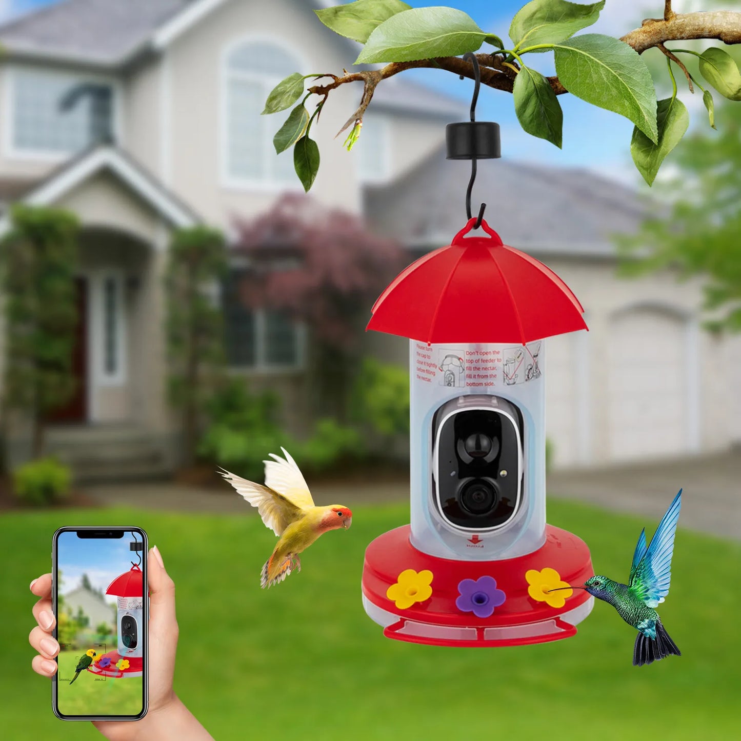 Smart Bird Feeder With Remote Viewing And 128GB Card