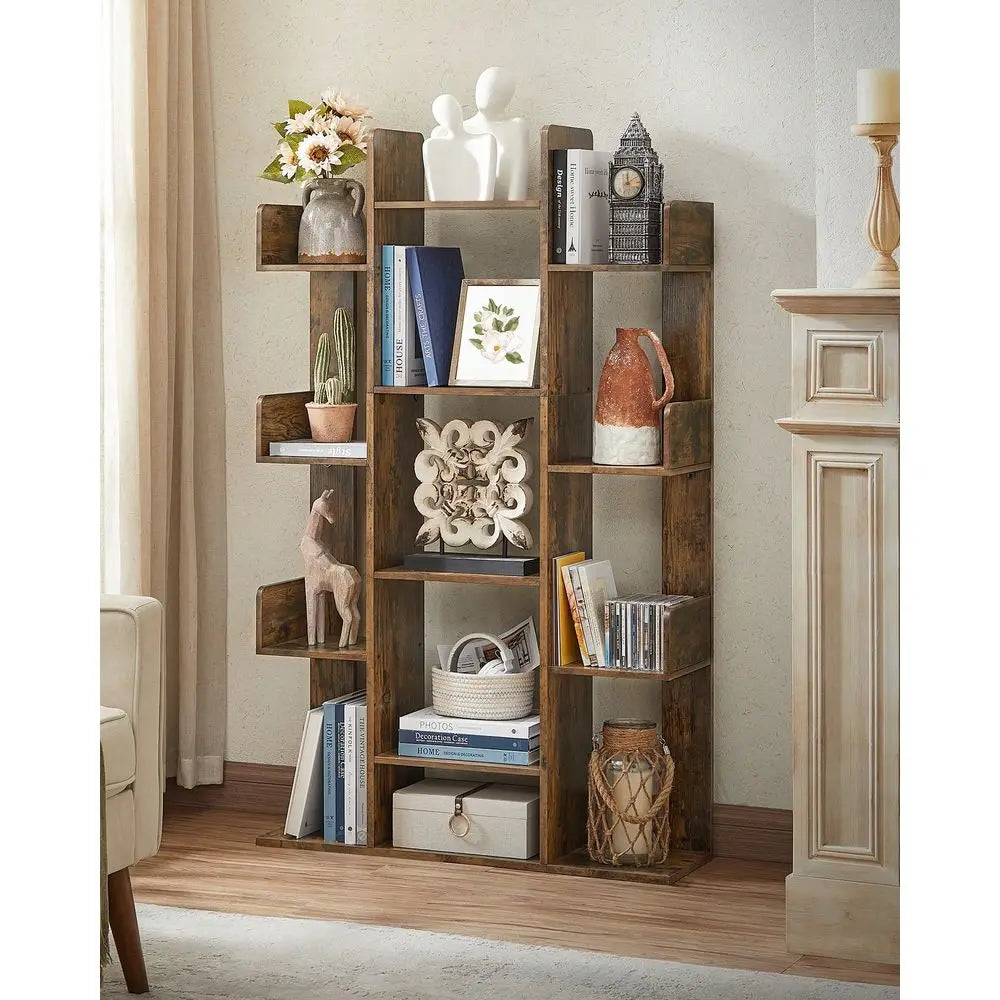 XMSJ Tree Shaped Bookshelf With 13 Storage Shelves