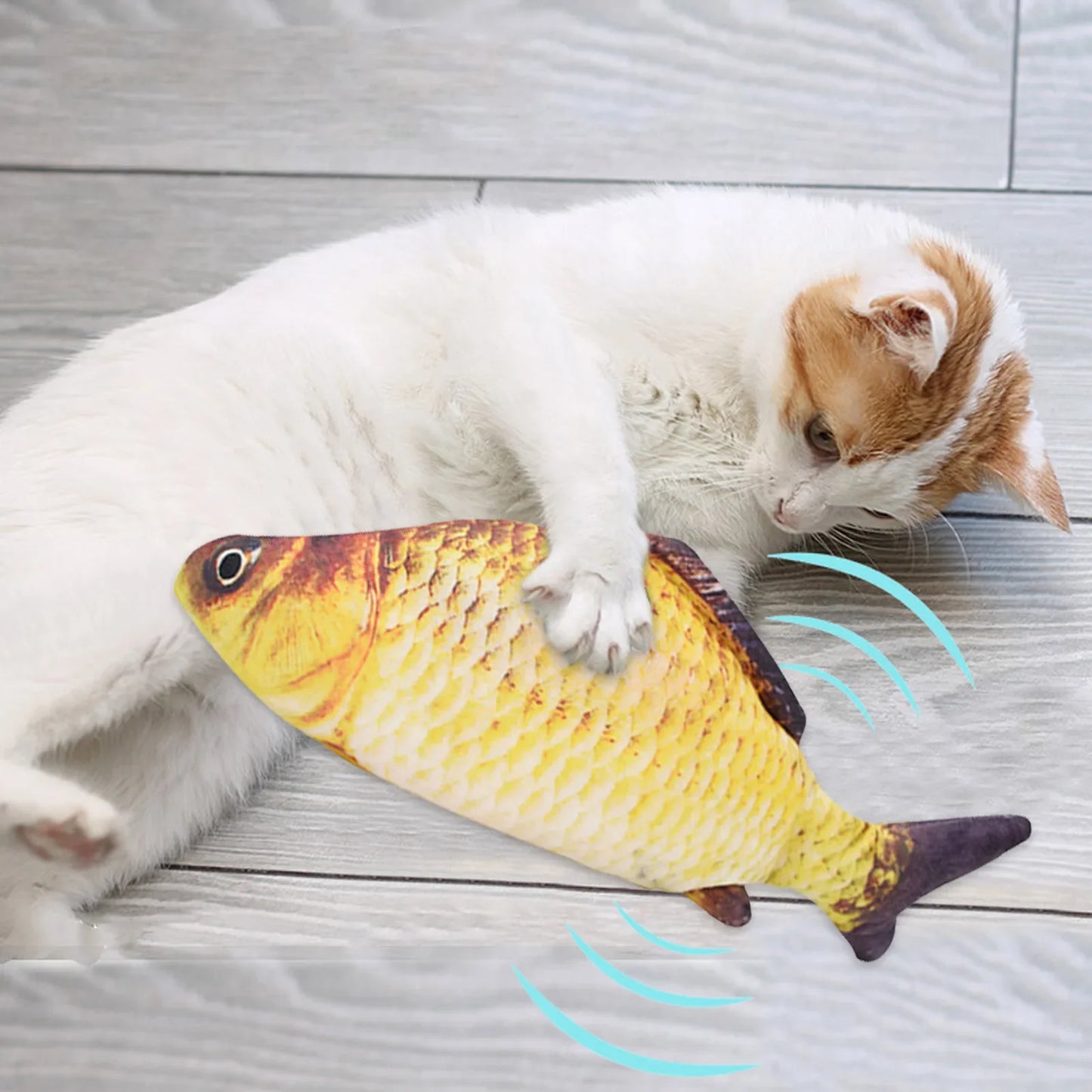 Interactive USB Charger Fish Cat Toy Electric Floppy Chew Toy