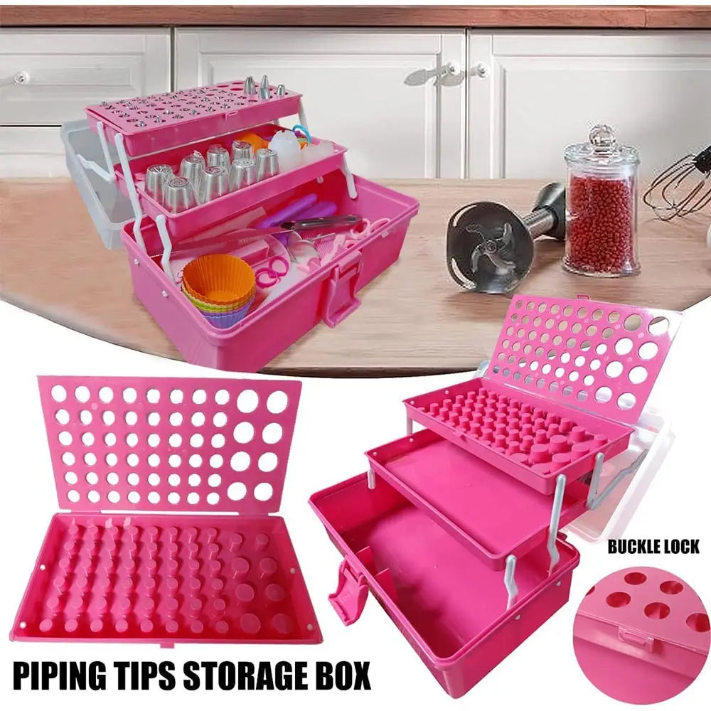 Premium Cake Decorating Set With 66 Tips And Piping Bags